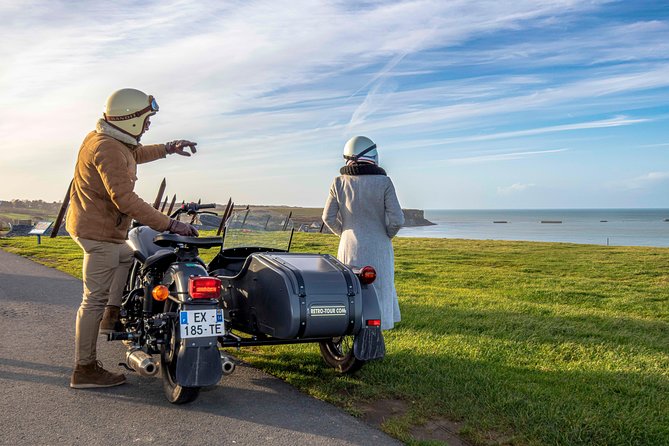 2- to 6-hour sidecar excursion on the D-Day Landing Beaches - Port-en-Bessin-Huppain and the Allied fuel pipeline, 120 km of plumbing
