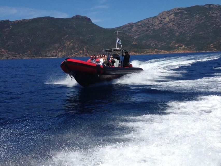 Ajaccio/Porticcio: Scandola & Piana Semi-Rigid Boat Day Trip - Capo Rosso Swim Stop: Clear Water, Cold Wind, and the Best Kind of Break
