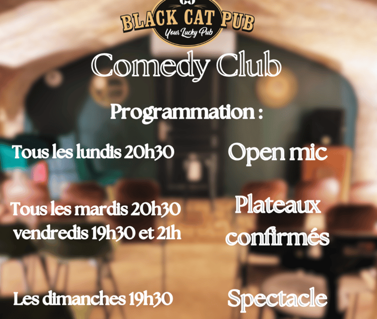 Black Cat Comedy Club - The One-Hour Show Format: Six Artists, Rotating Every Night