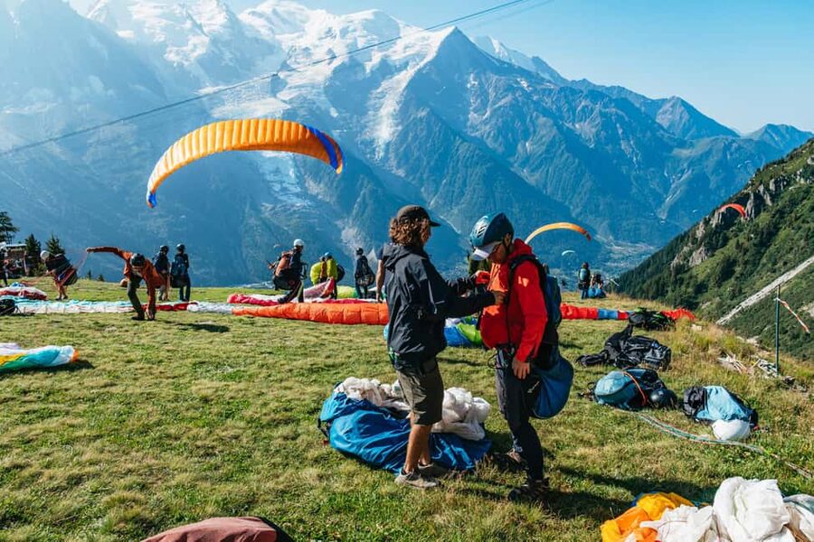 Chamonix: Tandem Paragliding Flight - What Happens at Le Brévent Before You Fly
