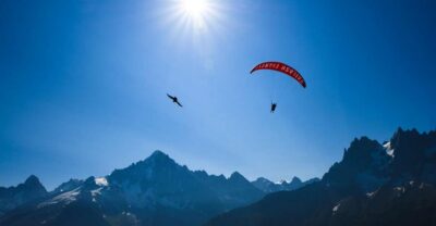Tandem Paragliding Flight with Mont-Blanc Views
