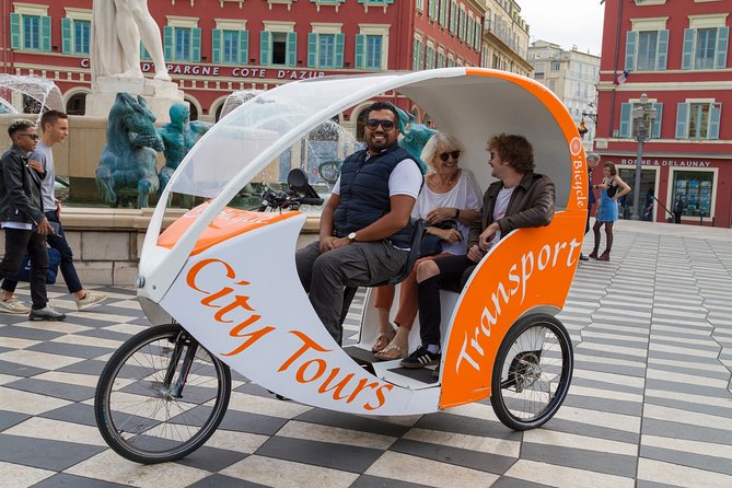 City Tour: Original tour of the city of Nice. - A 40-minute bike-taxi orientation of central Nice