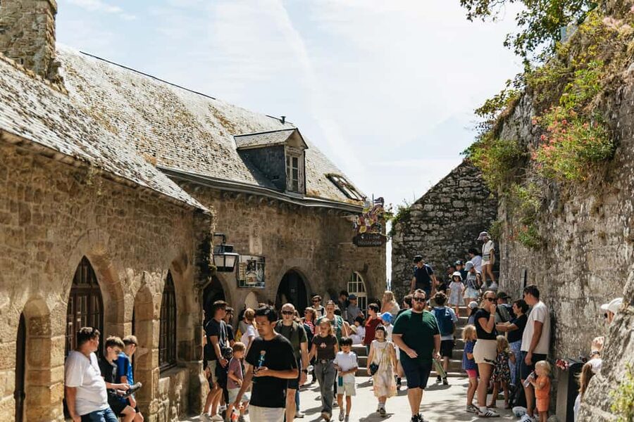 Day Trip to Mont-Saint-Michel from Paris - Arriving at Mont-Saint-Michel, how the island pulls you upward