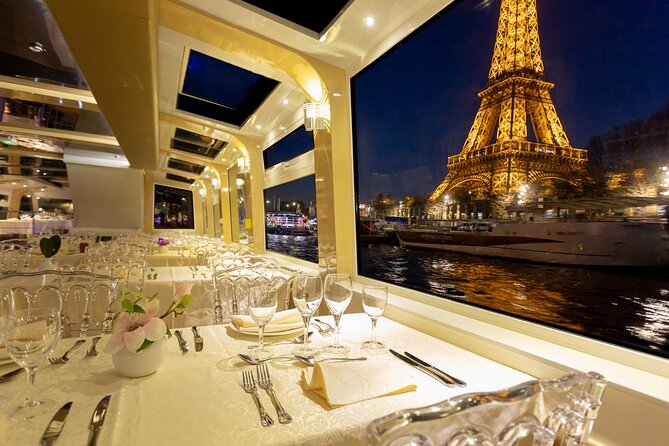 Dinner Cruise Prestige Check-out from the Eiffel Tower - A 2-hour Seine cruise that actually feels like a night out