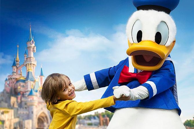 Disneyland® Paris 1 Day Ticket with Transport from Paris - Disneyland Park (about 5 hours): classic lands and big-ticket rides