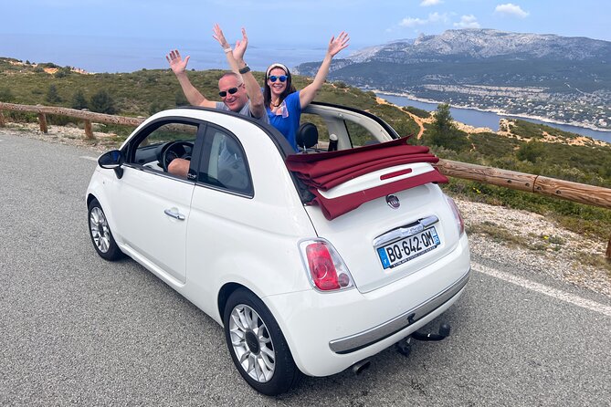 Drive by cabriolet from Marseille cruise port to cassis - Marseille waterfront moments: Old Port, Auffes Valley, Prado beaches