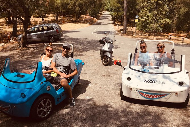 French Riviera Famous Cities Scoot Coupe Tour from Nice - The summer beach stop and the swimsuit moment