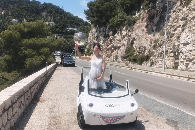 French Riviera Famous Cities Scoot Coupe Tour from Nice - Villefranche-sur-Mer: sandy beach time and the Dolce vita mood