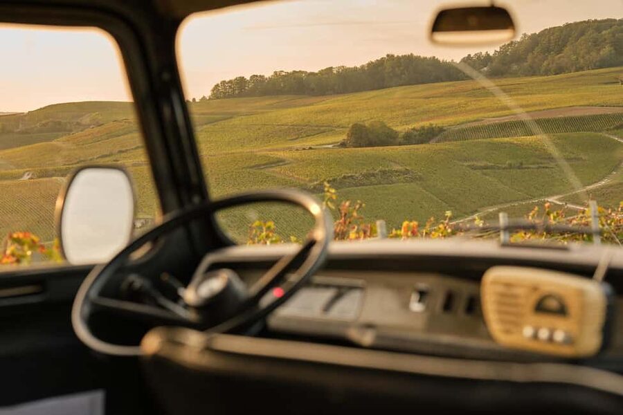 From Epernay : Champagne tasting with a vintage car - The vintage Renault van ride: comfort tips that actually matter