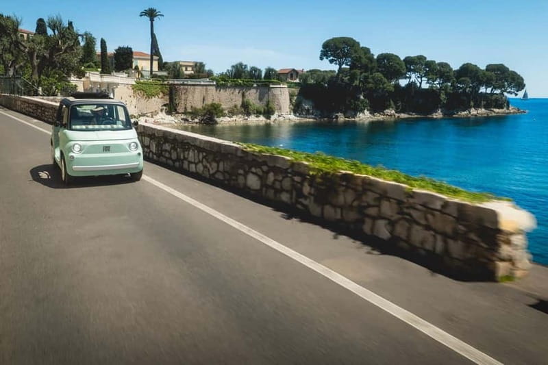 From Nice: Follow a guide in an electric car on the French Riviera! - Nice Stop: Scenic Drive and Getting Your Bearings (About 30 Minutes)