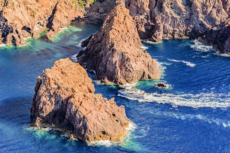 From Ota: Scandola Nature Reserve Eco-Friendly Boat Tour - Calanche de Piana upgrade: pink granite, plus a mid-tour reset