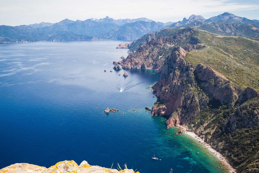 From Porto: Scandola and Calanche de Piana Boat Tour - Piana: guided time before the big rock show