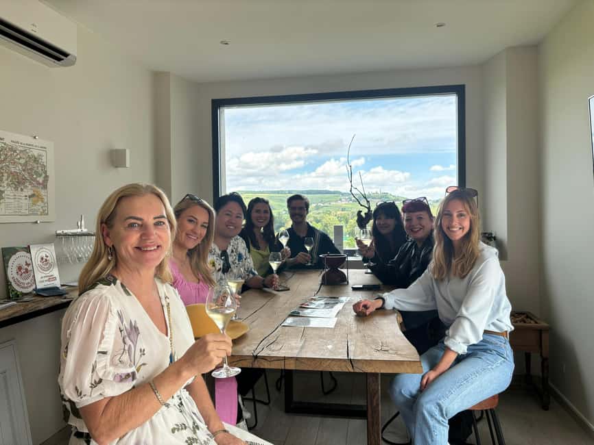 From Reims: Champagne and Family-Run Wineries Tour - First winery stop: learning the Champagne method through six pours