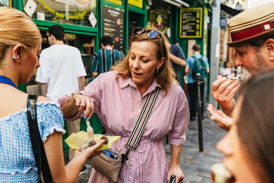 Le Marais Walking Food Tour with Cheese, Wine & Pastries - The traditional market stop, usually Marché des Enfants Rouges energy