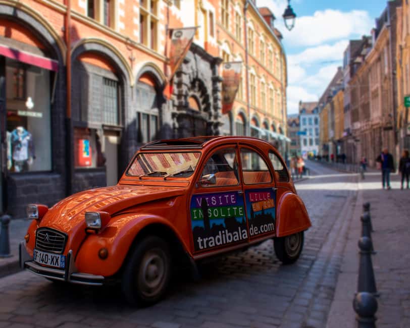 Lille Driving Tour by Convertible Citroen 2CV - Cobblestones, open roof, and the comfort question