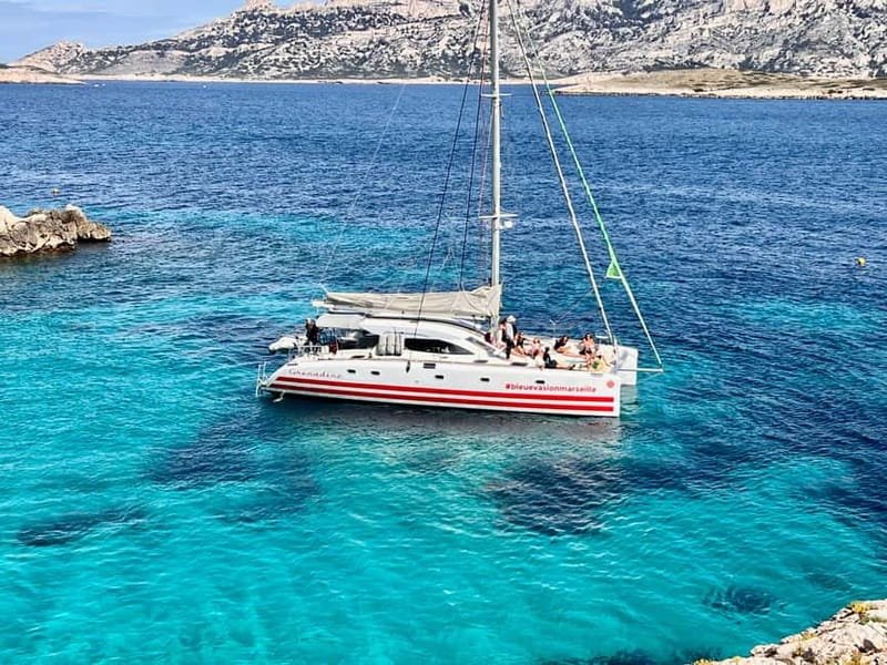 Marseille: Calanques Catamaran Cruise, Picnic, & Swimming - Riou Island stop: the first big views plus swim time