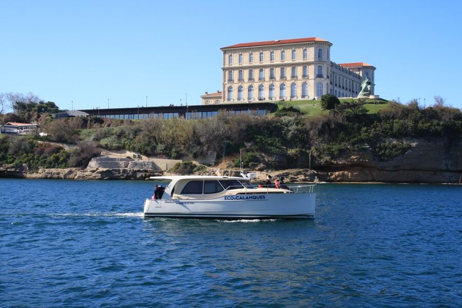 Marseille: Sunset Boat Cruise with Buffet and Organic Wine - Electric-boat ride time: harbor views without the chaos