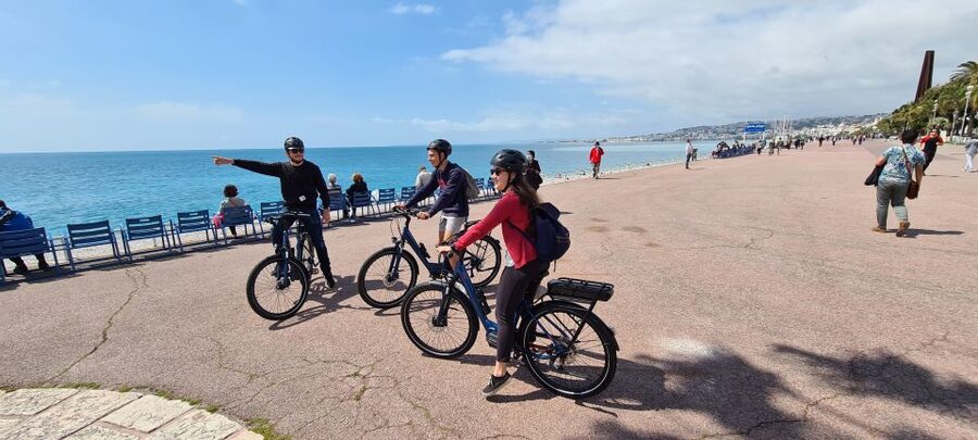 Nice: Panoramic French Riviera E-Bike Tour - Bike Basics, Helmets, and Real-World Road Sharing