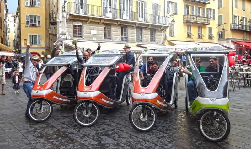 Nice: private guided Tour by electric taxi bike - Price value for $123 per group up to 2, and when it feels worth it