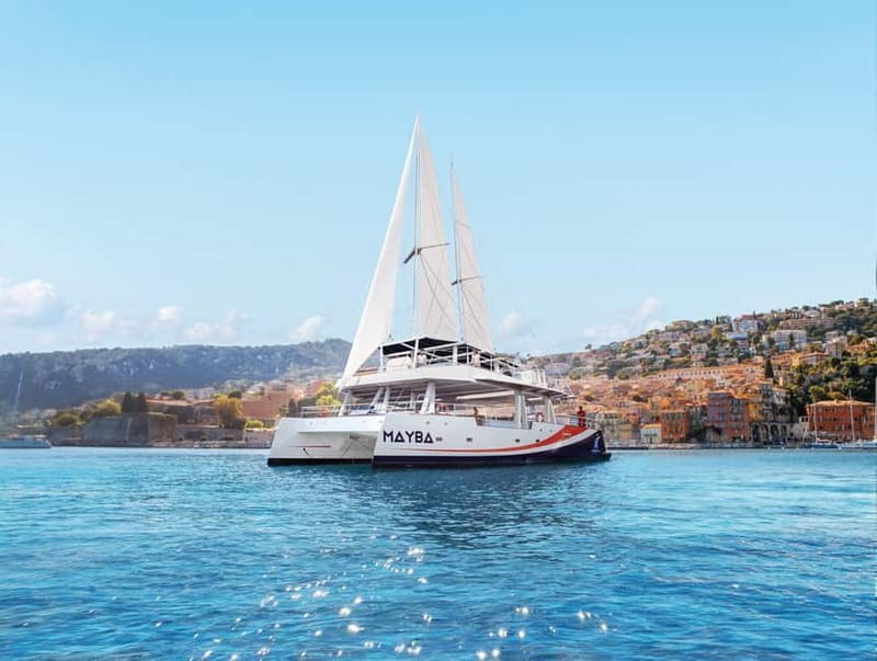 Nice : Sunset at sea on a Maxi Catamaran - Villefranche Bay - The 7:20 to 9:30 schedule, so you know what you are buying