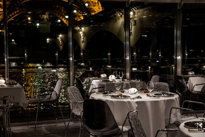 Paris at the First Lodges - Ducasse sur Seine dinner cruise - Guaranteed window seating: why it changes the whole cruise
