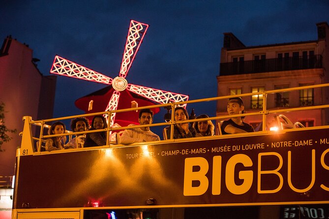Paris Big Bus Open Top Panoramic Night Tour - Price of $36.14: what it buys, and what it does not