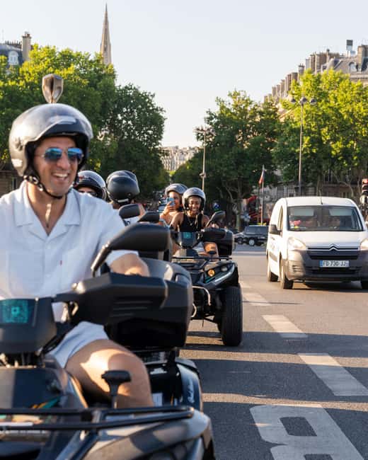Paris: City Highlights Guided Quad Tour - Safety on Paris streets: helmets, briefing, and a calm pace