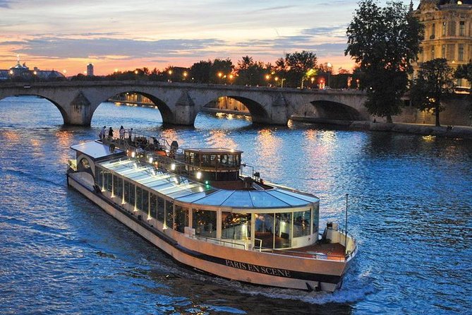 Paris en Scene 3 Course Seine River Dinner Cruise - A Window Seat View of Paris’ Night Lights on the Seine