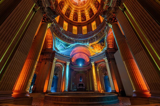 Paris Entrance Ticket to the Aura Invalides Immersive Show - What to Wear and Bring: Cold Dome, Flicker, and Loud Sound