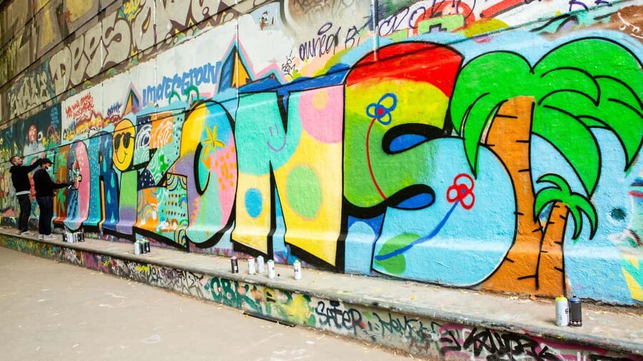 Paris: Graffiti and Street Art Workshop - The 2-hour flow: learn, test, design, then paint the mural