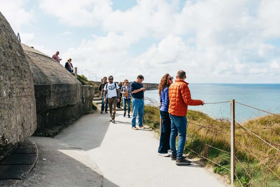 Paris: Normandy D-Day Sites Guided Day Trip with Lunch - Pointe du Hoc: walking cratered cliffs and Ranger ground