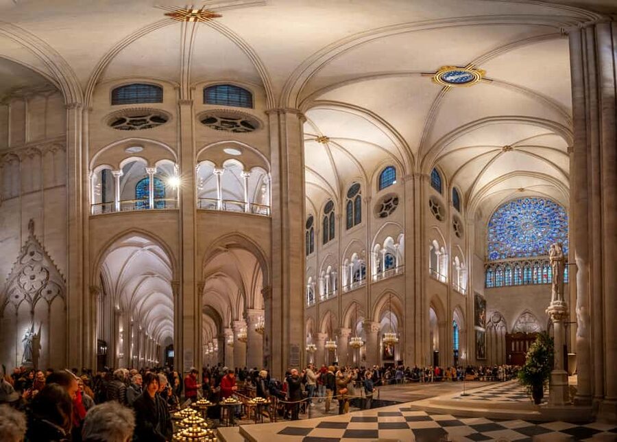Paris:Notre-Dame Cathedral Interior and Exterior Guided Tour - Parvis stroll: portals, Rose Window, and flying buttresses
