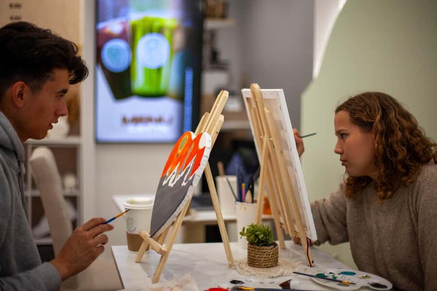 Paris : Painting experience in an art cafe - Who should book this, and who might want a different style of class