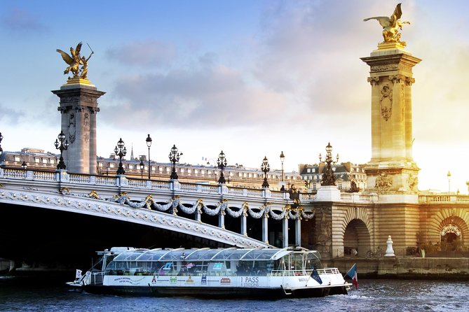 Paris Seine River Hop-On Hop-Off Sightseeing Cruise by Batobus - What it’s like on board: terrace, audio, snacks