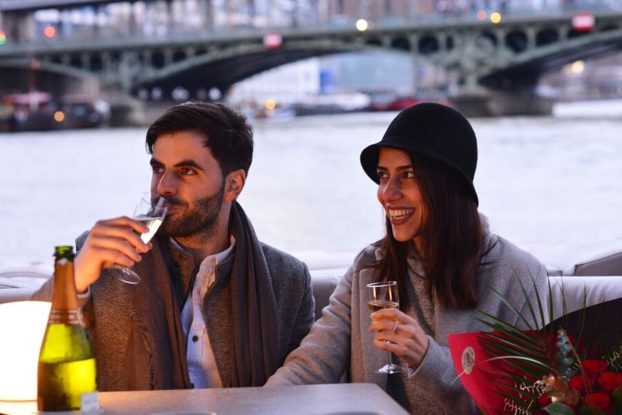 Paris: Seine River Private Guided Pontoon Boat Cruise - Comfort in real weather, cold wind and warm moments
