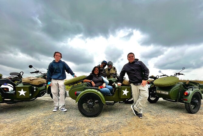 Private vintage sidecar tour of the D-Day Landing Beaches - Stop 1 in Bayeux: medieval streets, then real-world war routes