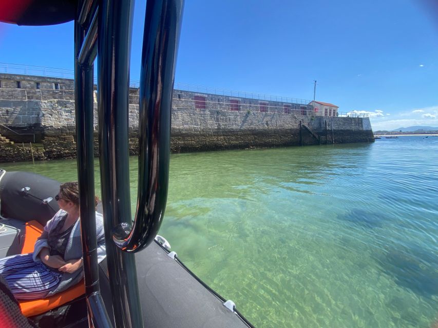 Saint-Jean-de-Luz, Basque country: Boat tour along the Coast - Cap Figuier swim stop: calm water when conditions cooperate