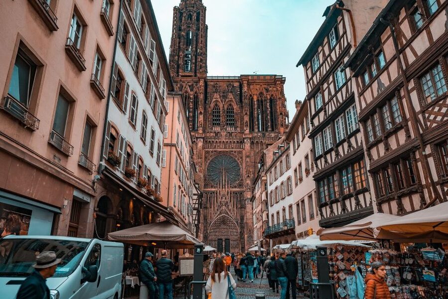 Strasbourg: Private Walking Tour of the Historical Center - The Cathedral of Notre-Dame, seen from the outside for maximum context