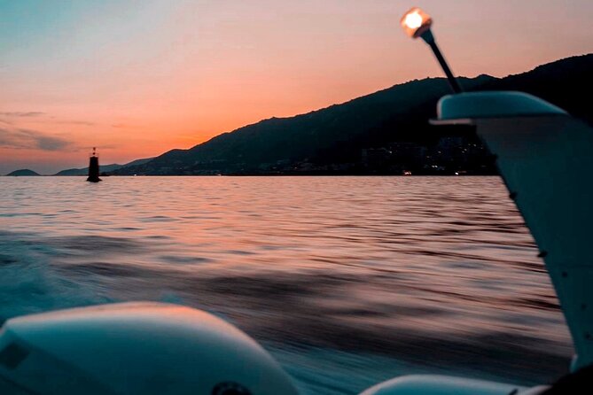 Sunset boat cruise with Aperitif at the Sanguinary Islands - Iles Sanguinaires at sunset, why it works from Ajaccio