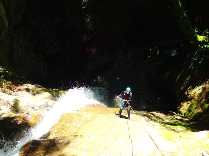 Talloires: Guided Canyoning Experience in Angon Canyon - Comfort rules you cannot ignore: swim skills and height comfort