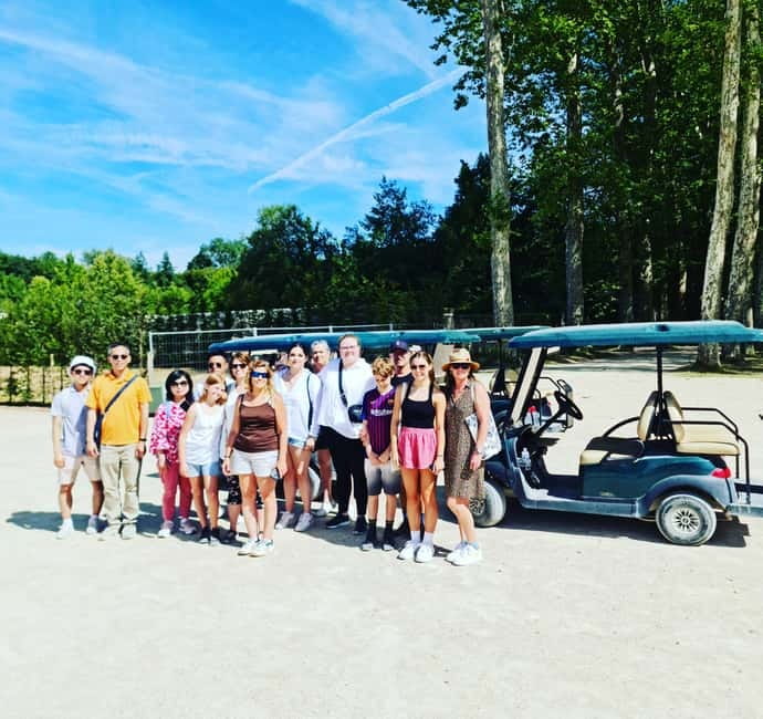 Versailles: Golfcarts & Bikes Guided Tour, Hamlet+Fountains - Palace time at the end: using your timed entry without losing the day